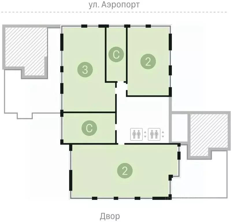 Студия Новосибирская область, Новосибирск ул. Аэропорт, 88 (37.5 м) - Фото 1