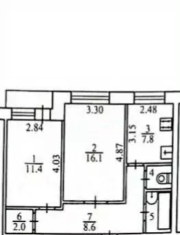 2-к кв. Калужская область, Калуга Турынино мкр, ул. Льва Толстого, 41 ... - Фото 2