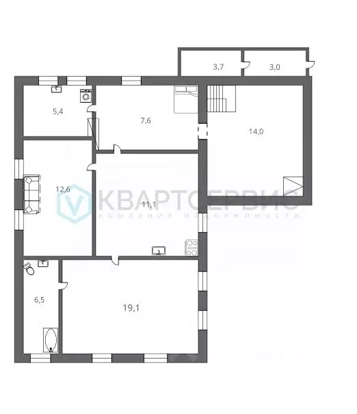 Дом в Омская область, Омск пос. Амурский, проезд Ершова (90 м) - Фото 2