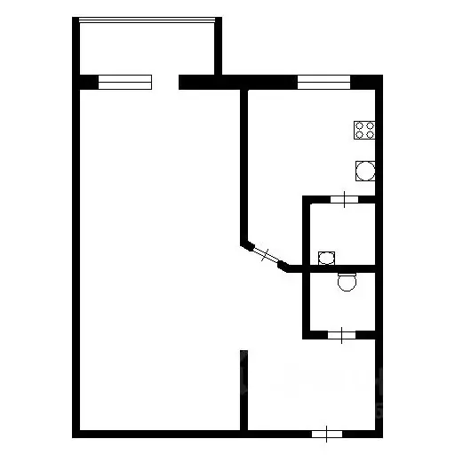 1-к кв. Саратовская область, Балаково ш. Саратовское, 45в (32.5 м) - Фото 1