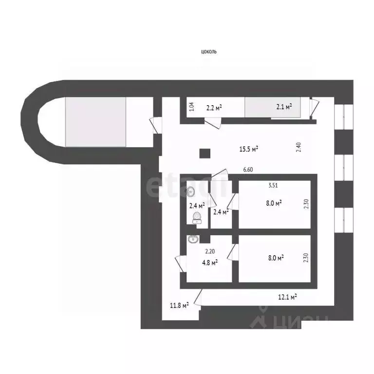 Помещение свободного назначения в Москва Мясницкая ул., 41С1 (124 м) - Фото 2