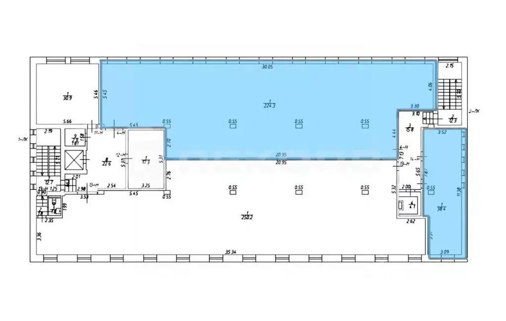 Офис в Санкт-Петербург Дачный просп., 17К2 (263 м) - Фото 2
