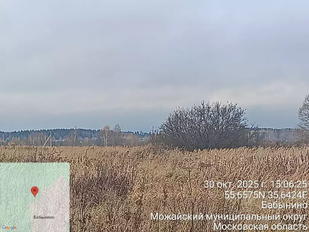 Участок в Московская область, Можайский муниципальный округ, д. ... - Фото 1