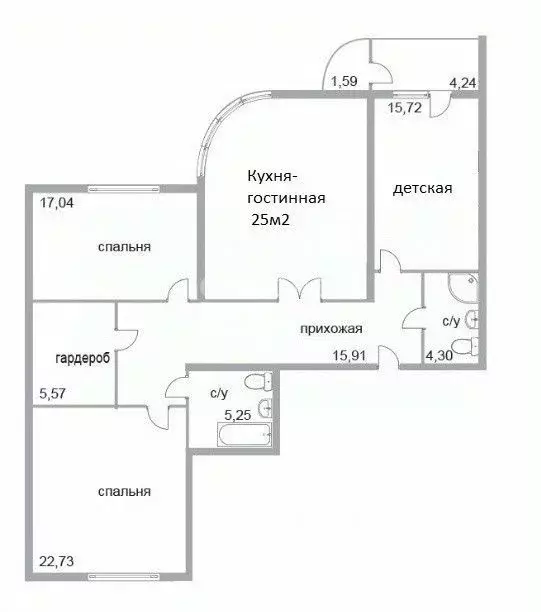 3-к кв. Ханты-Мансийский АО, Сургут ул. Мелик-Карамова, 4 (111.6 м) - Фото 1