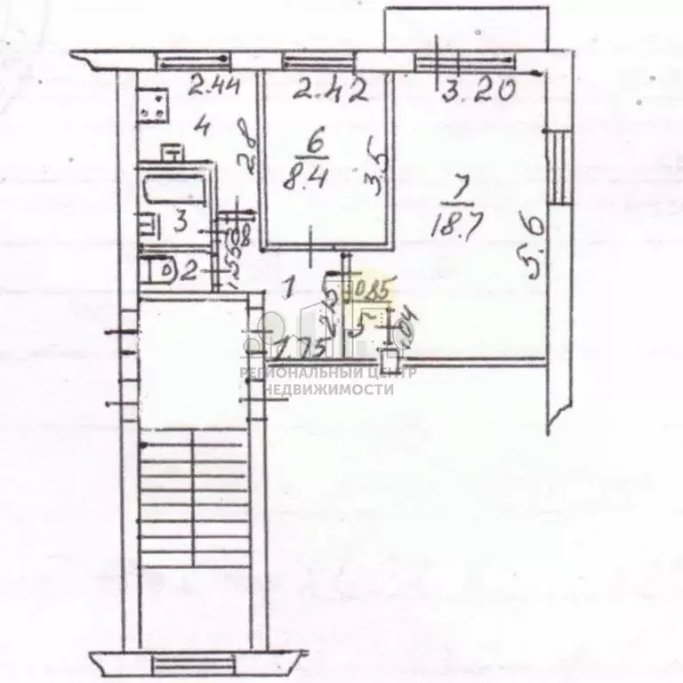 2-к кв. Иркутская область, Иркутск ул. Академика Образцова, 17 (41.8 ... - Фото 2