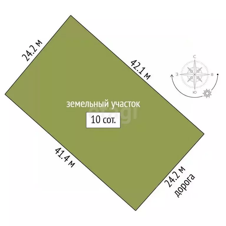 Участок в Крым, Щелкино Ленинский район, пер. Вишневый, 7 (10.0 сот.) - Фото 2