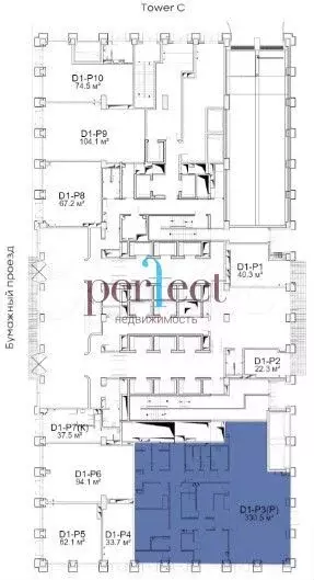 Предлагаются в продажу офисы от 330.5 м2 (1 этаж) stone towers: tower ... - Фото 0