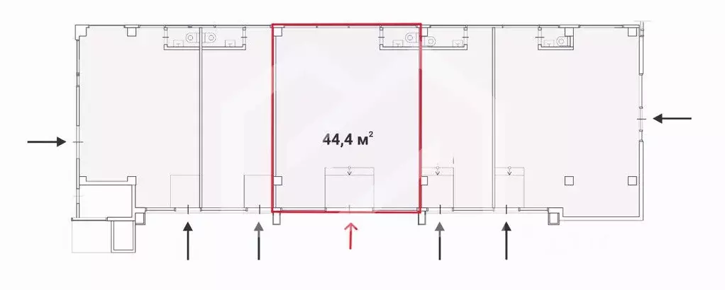 Торговая площадь в Москва Профсоюзная ул., 102С1 (44 м) - Фото 1