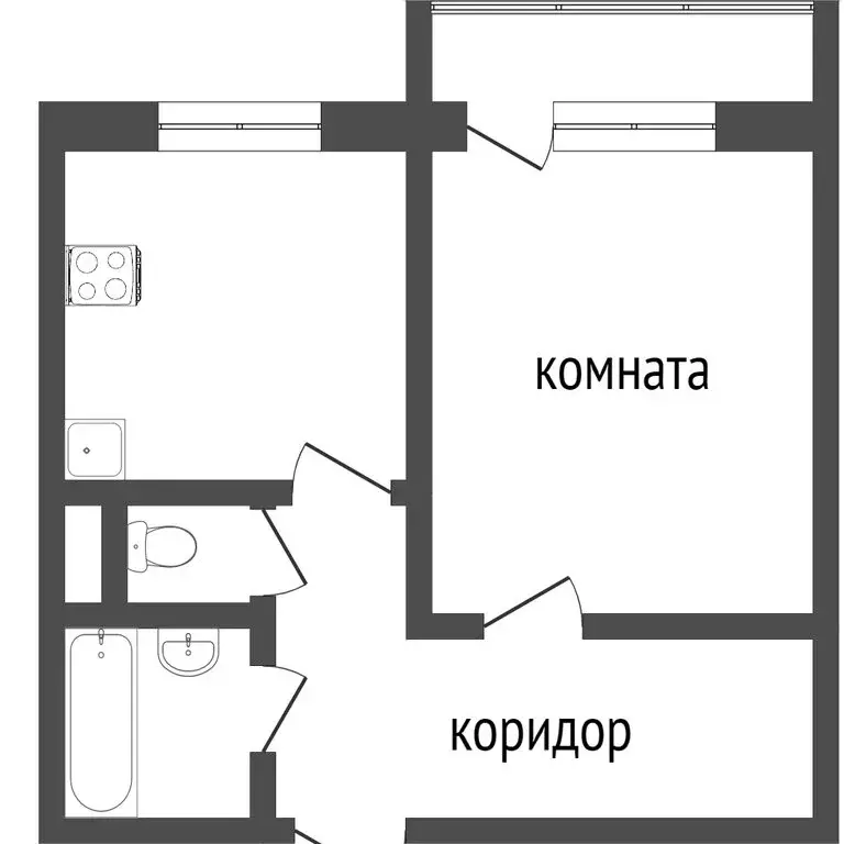 1-комнатная квартира: Улан-Удэ, улица Добролюбова, 37 (42 м) - Фото 1