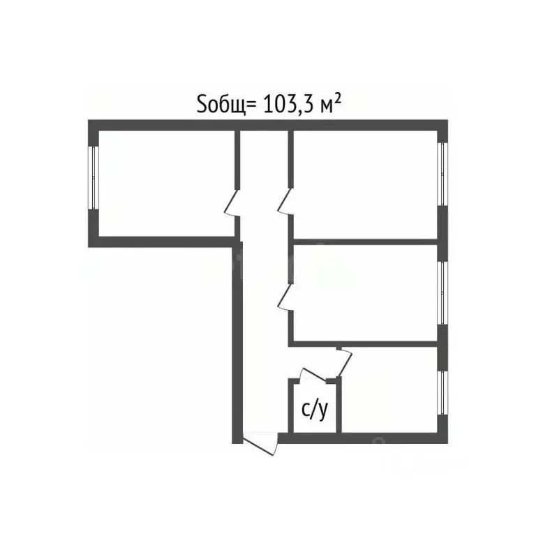 3-к кв. Брянская область, Брянск Московский просп., 66 (103.3 м) - Фото 2