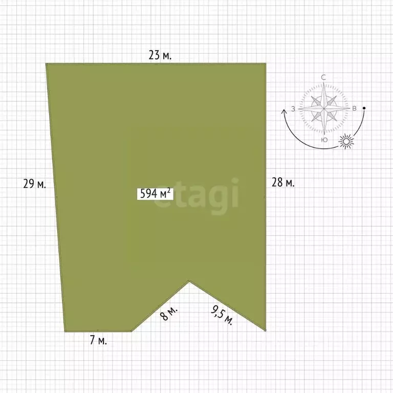 Участок в Крым, Судак муниципальный округ, с. Миндальное, Солнечная ... - Фото 2