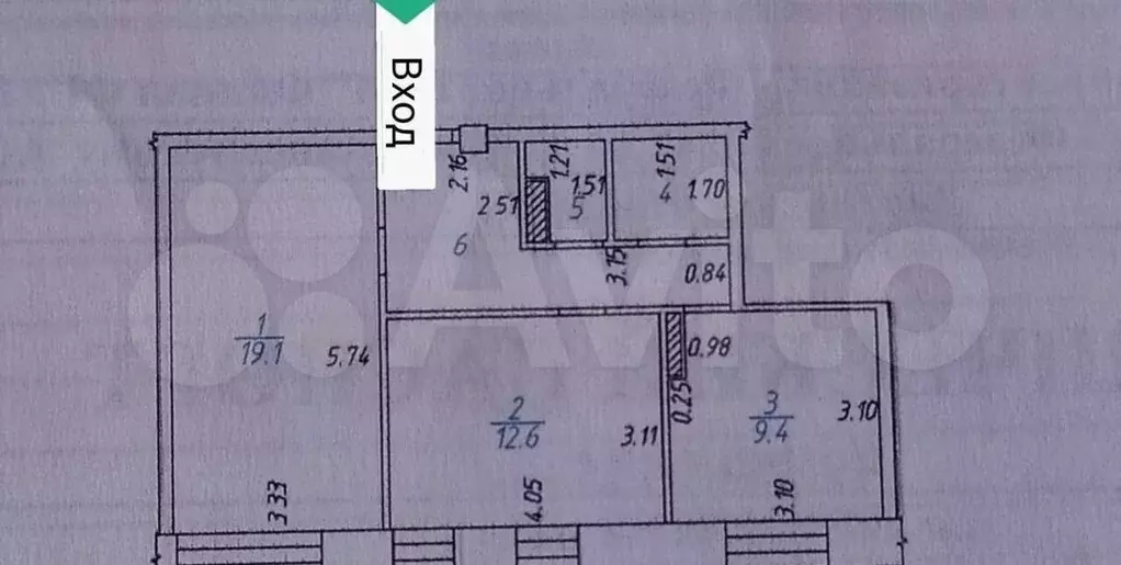 2-к. квартира, 55 м, 7/9 эт. - Фото 0