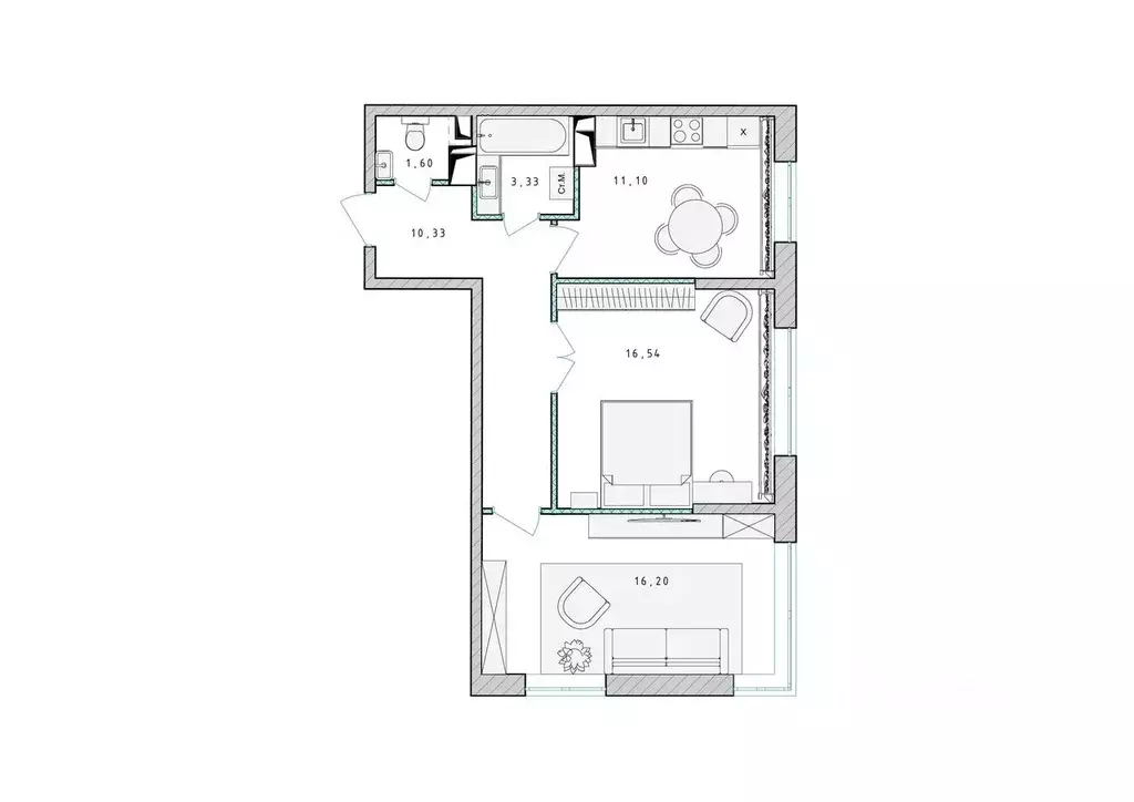2-к кв. Московская область, Пушкино Ярославское ш., 194к1 (59.1 м) - Фото 1