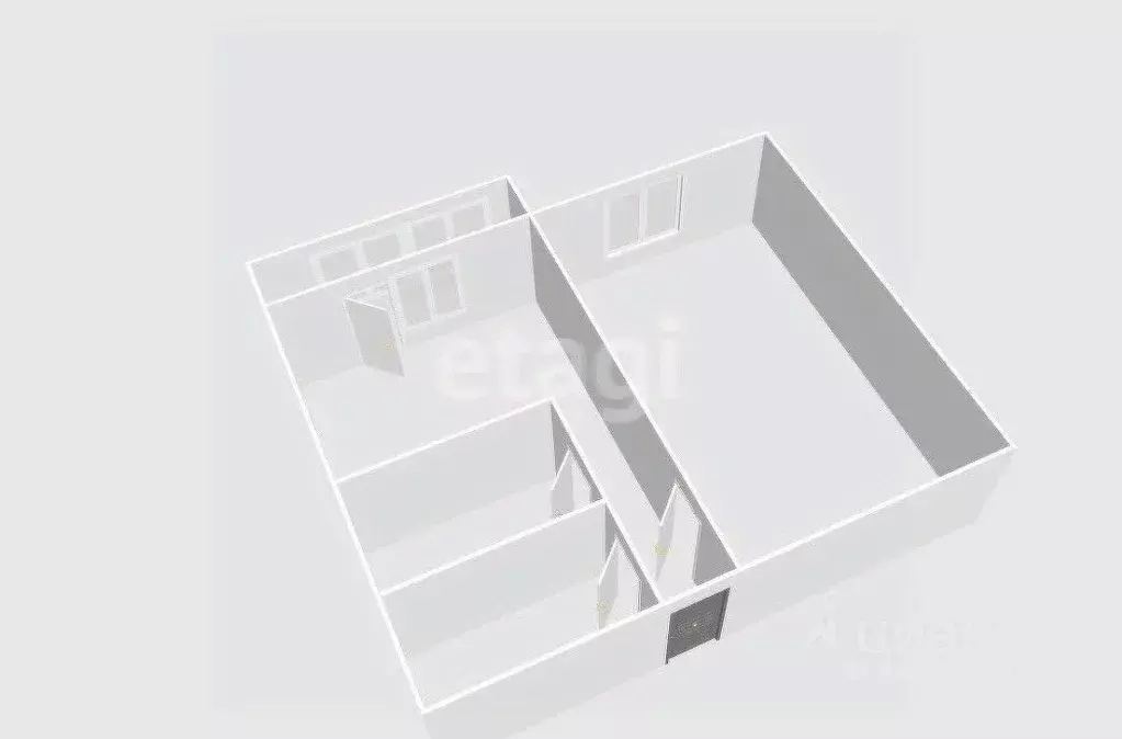 1-к кв. Сахалинская область, Южно-Сахалинск Больничная ул., 2к3 (38.0 ... - Фото 2