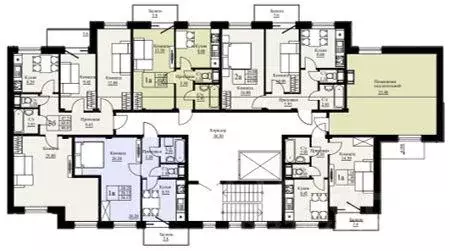 Квартира, 1 комната, 35.79 м - Фото 2
