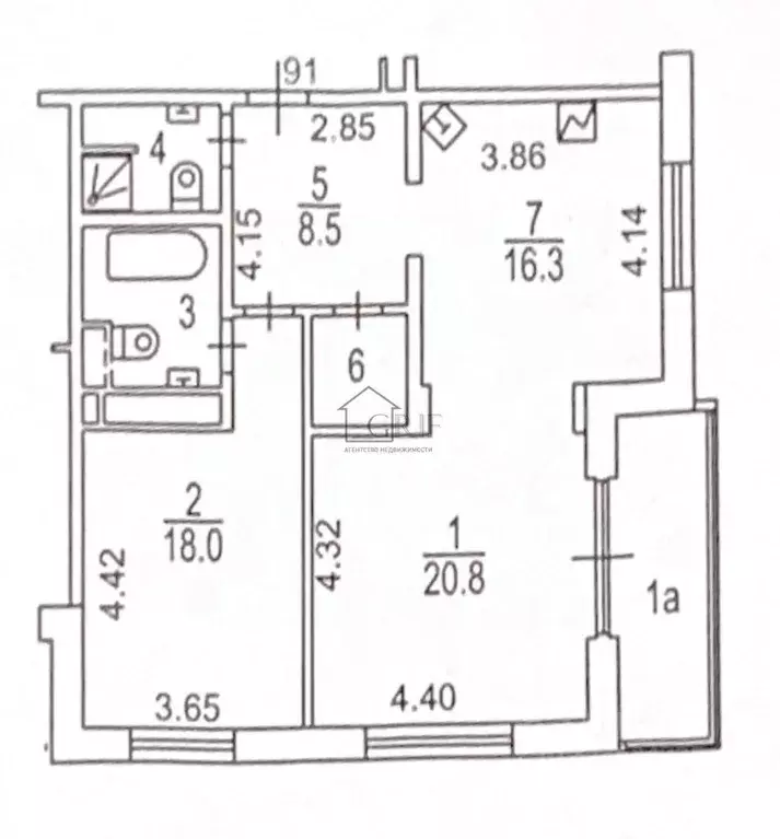 2-к кв. Москва Мичуринский просп., 34 (78.0 м) - Фото 1
