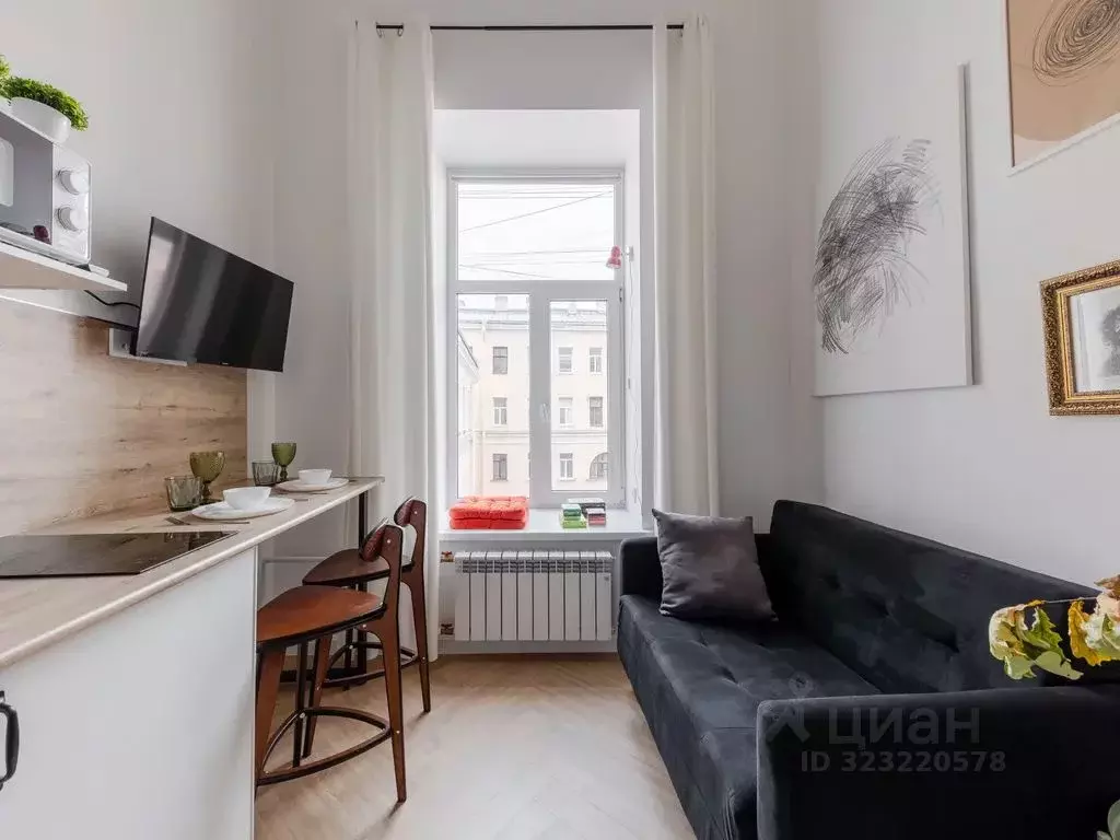 Студия Санкт-Петербург Гороховая ул., 46 (17.0 м) - Фото 1