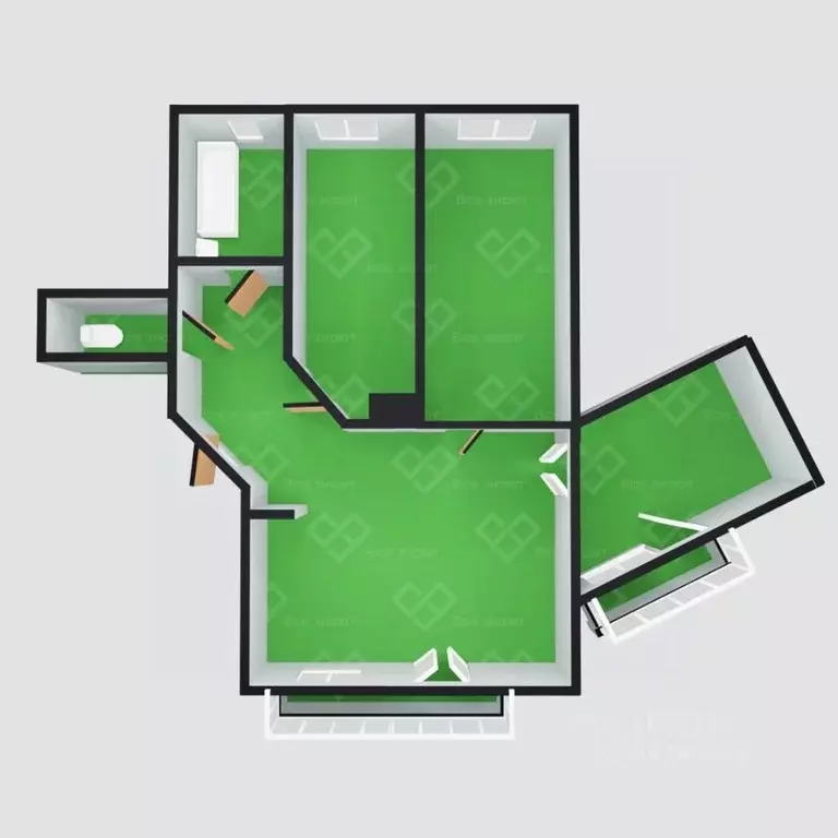 4-к кв. Челябинская область, Челябинск ул. Свободы, 104 (83.1 м) - Фото 2