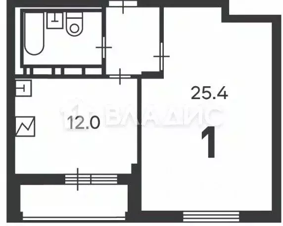 1-к кв. Москва проезд Шелихова, 9к1 (45.6 м) - Фото 2