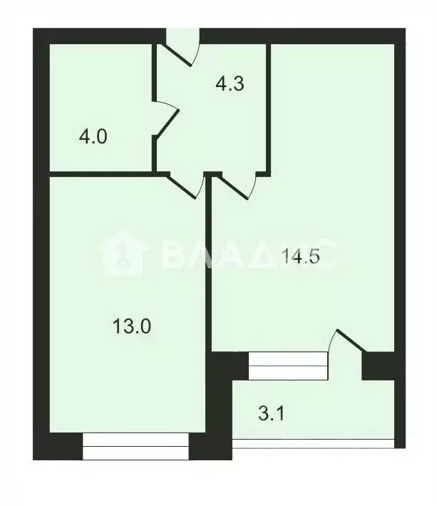 1-к кв. Владимирская область, Суздаль Советская ул., 62 (37.3 м) - Фото 2