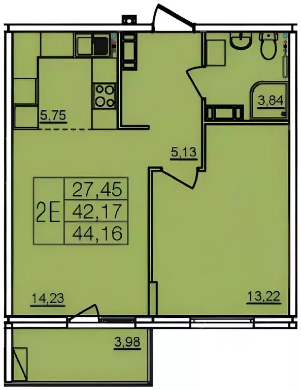 1-к кв. Московская область, Щелково Финский мкр, 3 (46.0 м) - Фото 2