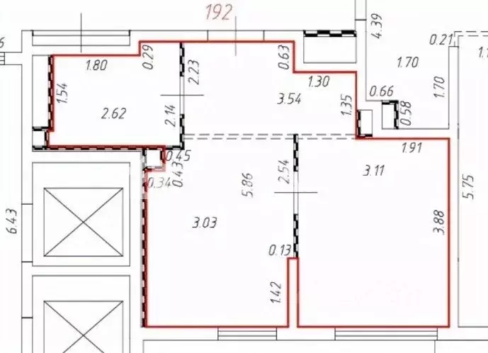 Свободной планировки кв. Москва ул. Крузенштерна, 3к3 (34.6 м) - Фото 2