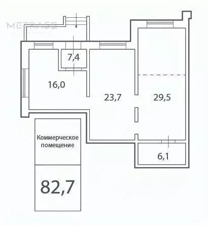 Офис в Новосибирская область, Новосибирск Горский мкр, 67 (78 м) - Фото 2