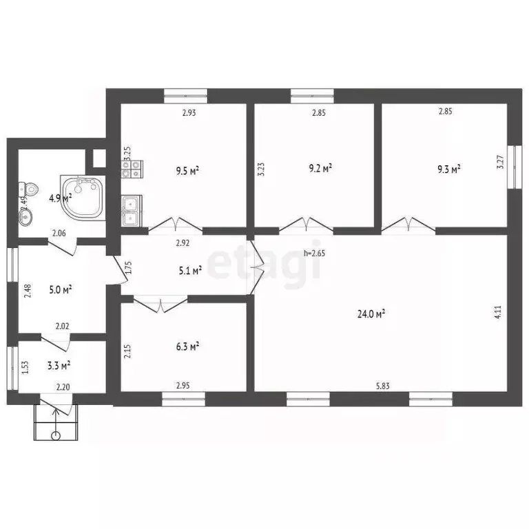 Дом в Саратовская область, Балашовский район, с. Барки ул. 60 лет ... - Фото 2