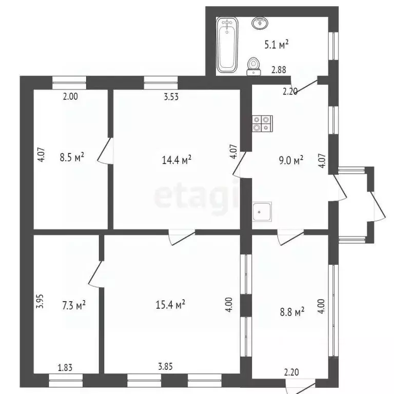 Дом в Ростовская область, Таганрог ул. Нижняя Линия (70 м) - Фото 2