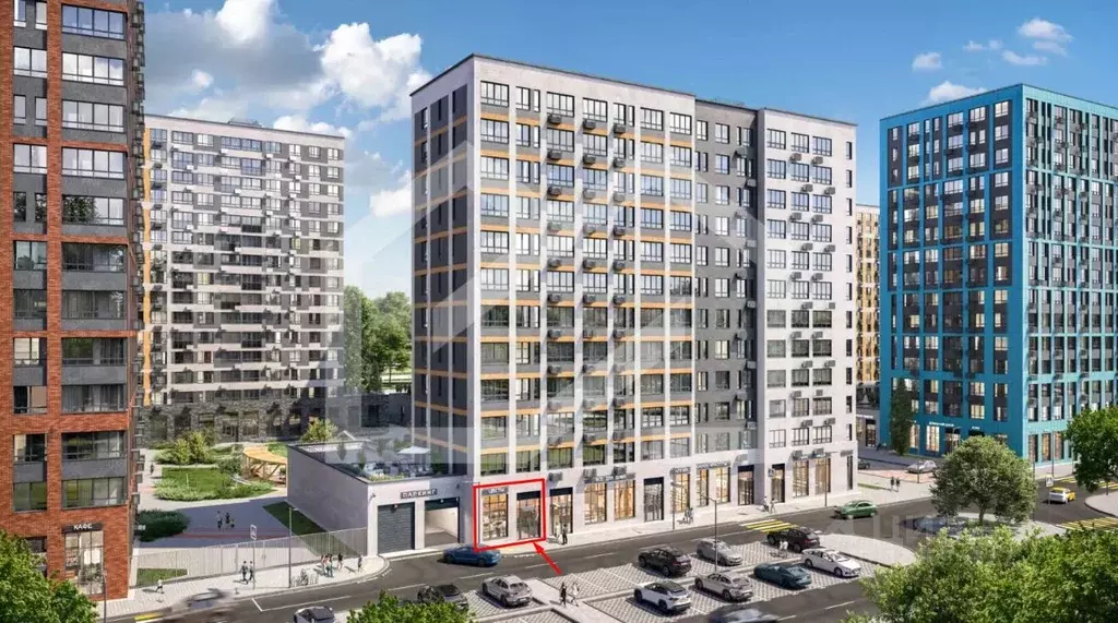 Торговая площадь в Москва Деснаречье жилой комплекс, к4.2 (94 м) - Фото 1