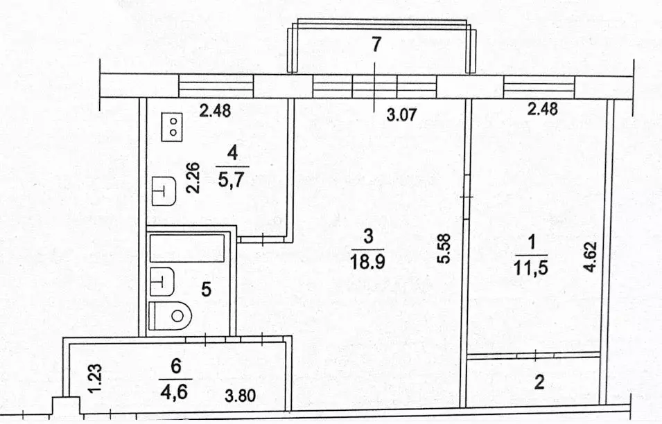 2-к кв. Московская область, Раменское Донинское ш., 2 (47.0 м) - Фото 1