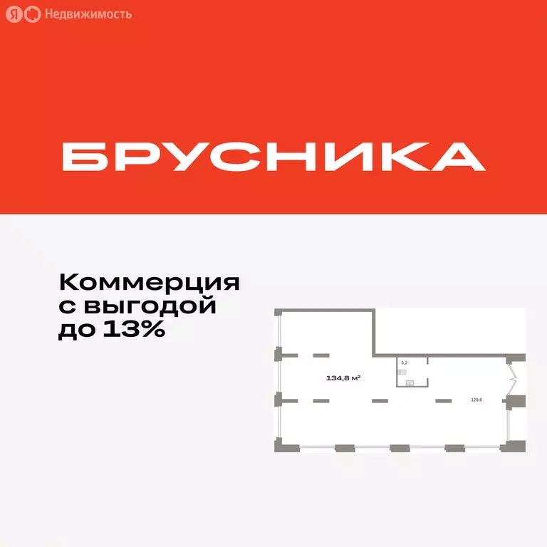 Помещение свободного назначения (134.77 м) - Фото 1