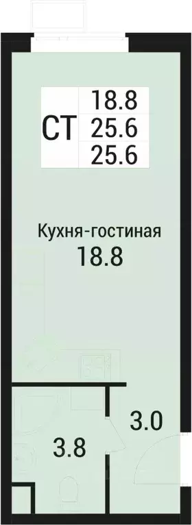 Студия Московская область, Люберцы городской округ, Малаховка пгт Дом ... - Фото 0