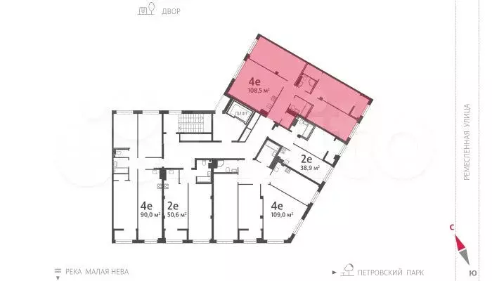 3-к. квартира, 108,1 м, 5/8 эт. - Фото 1