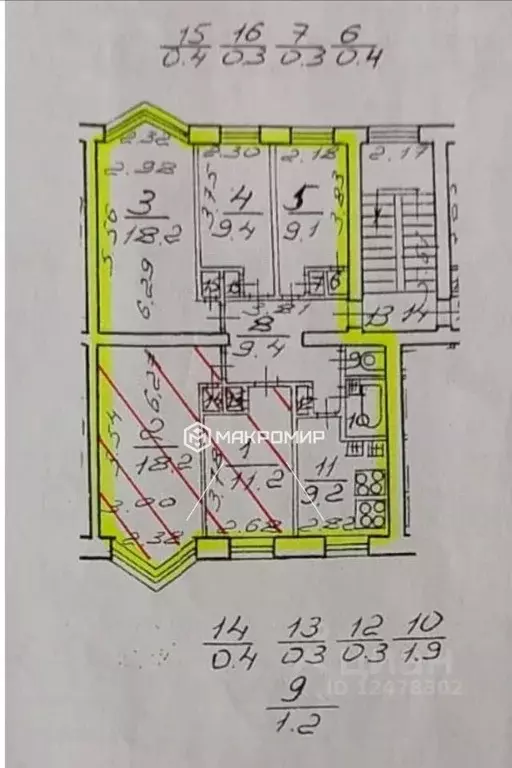 Комната Санкт-Петербург ул. Танкиста Хрустицкого, 108 (18.2 м) - Фото 1