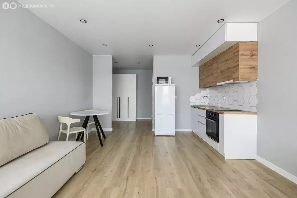 Квартира-студия: село Высокая Гора, жилой комплекс Атмосфера (29.1 м) - Фото 1