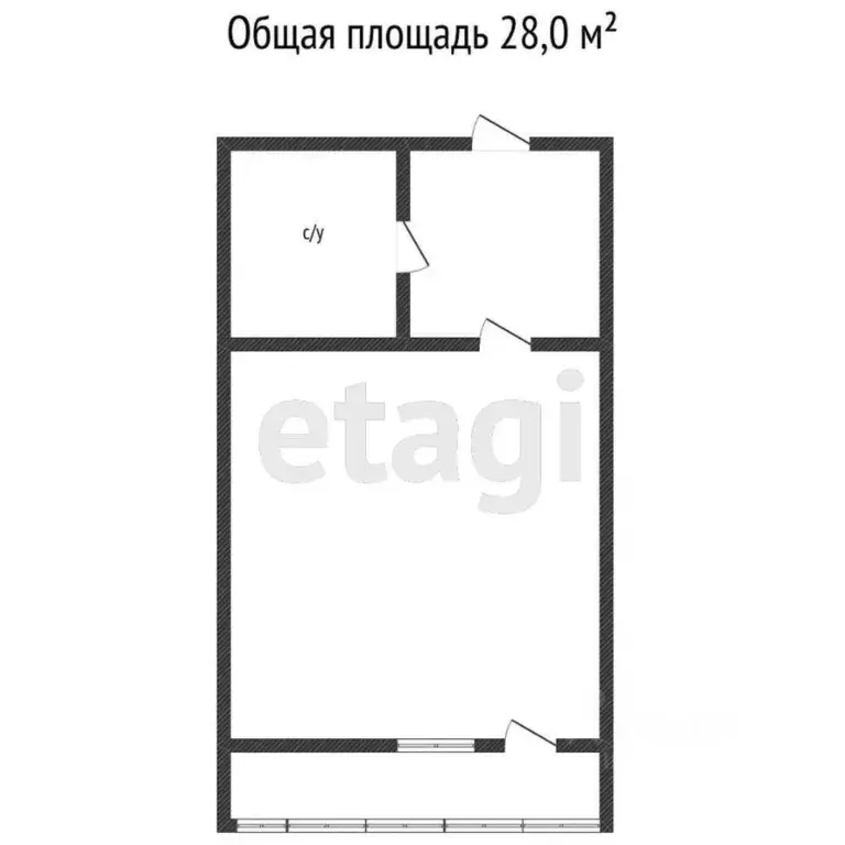 1-к кв. Ханты-Мансийский АО, Сургут ул. Крылова, 32 (29.1 м) - Фото 1