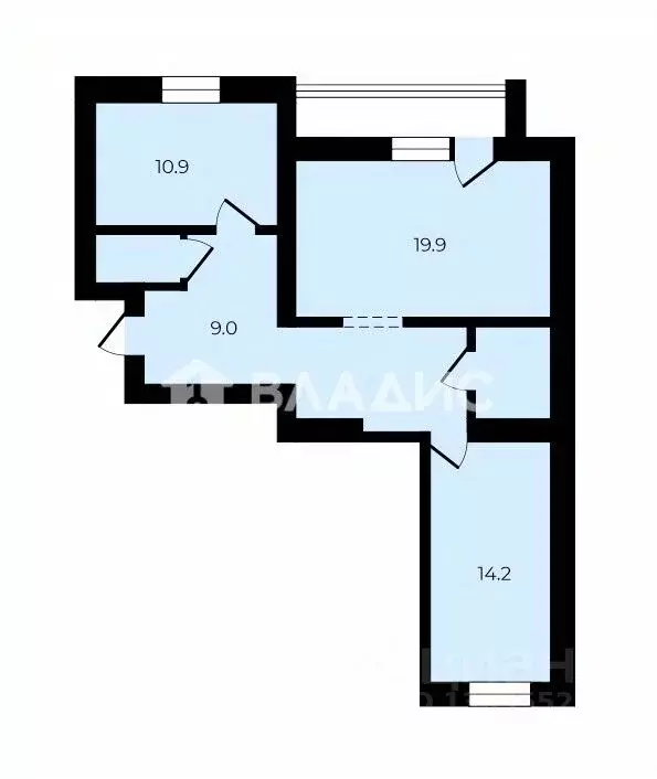 2-к кв. Липецкая область, Липецк ул. Теперика, 1 (67.8 м) - Фото 2