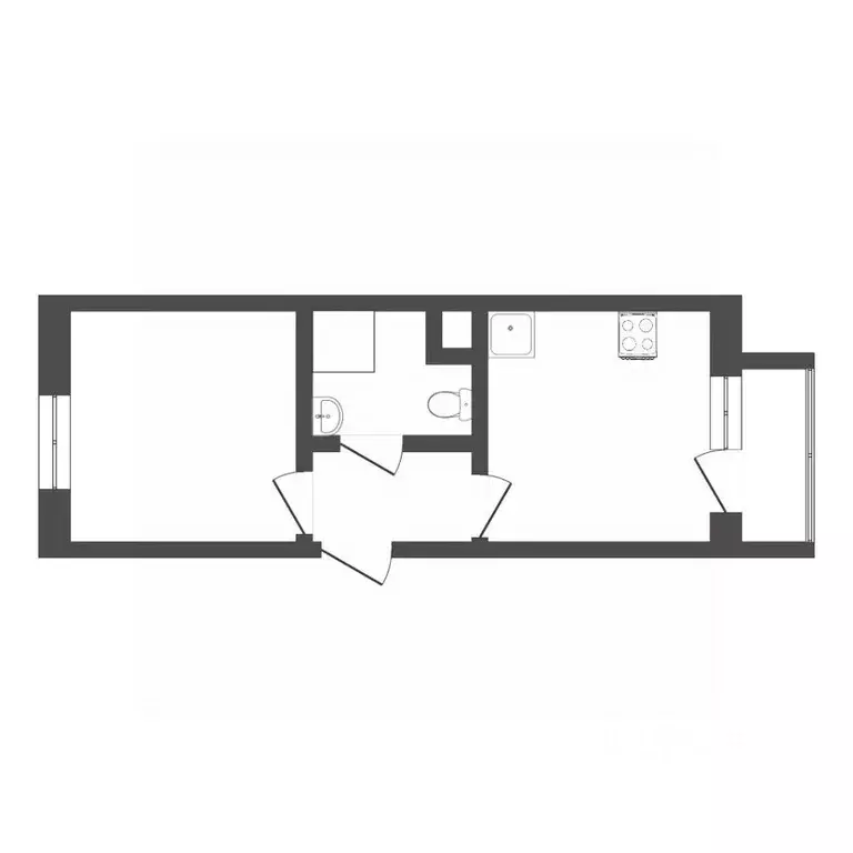 1-к кв. Тюменская область, Тюмень Мелиораторов мкр, ул. Сидора ... - Фото 2