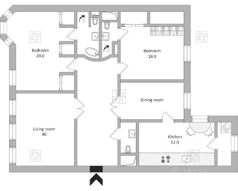 3-к кв. Москва ул. Спиридоновка, 34С1 (120.0 м) - Фото 1