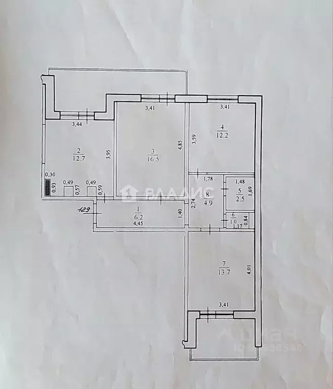 3-к кв. Краснодарский край, Новороссийск просп. Дзержинского, 219 ... - Фото 2