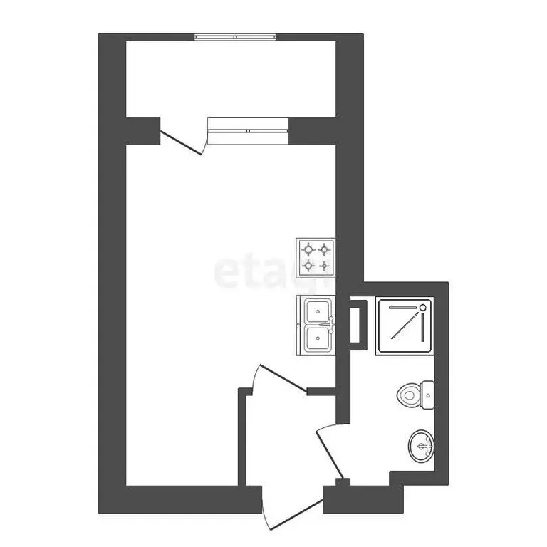 Квартира-студия: Мурино, улица Шоссе в Лаврики, 63 (21.6 м) - Фото 0