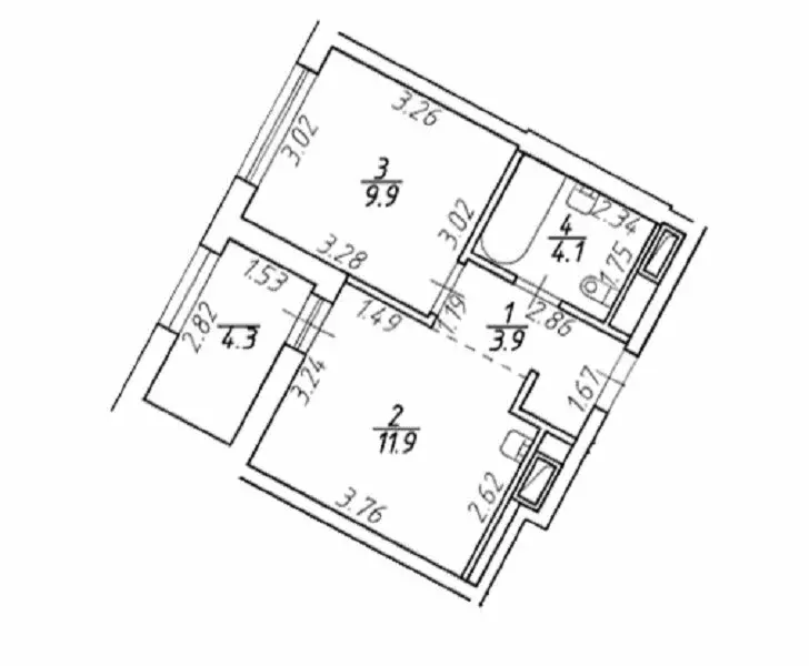 1-комнатная квартира: Санкт-Петербург, улица Шкапина, 15 (31.31 м) - Фото 0