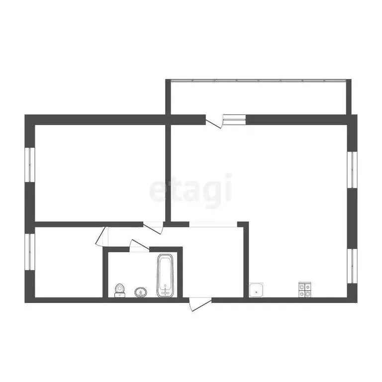 3-комнатная квартира: Ухта, проспект Ленина, 24Б (62.2 м) - Фото 0