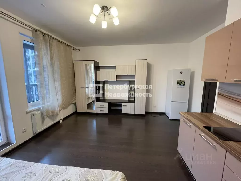 Студия Санкт-Петербург ул. Верхне-Каменская, 9к1 (25.0 м) - Фото 1