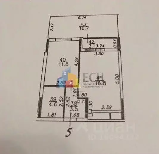 1-к кв. Тульская область, Тула ул. Купцов Гречихиных, 8 (36.7 м) - Фото 2