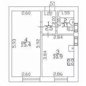 1-к кв. Санкт-Петербург пос. Шушары, Московское ш., 256к5 (31.9 м) - Фото 1