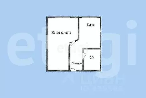 1-к кв. Белгородская область, Губкин ул. Лазарева, 7 (30.3 м) - Фото 2