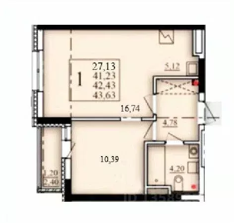 1-к кв. Башкортостан, Уфа Затон-Восточный жилрайон, Паруса жилой ... - Фото 1