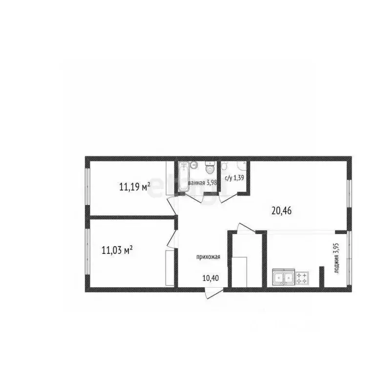 2-к кв. Ханты-Мансийский АО, Сургут ул. Ивана Захарова, 3 (66.69 м) - Фото 2